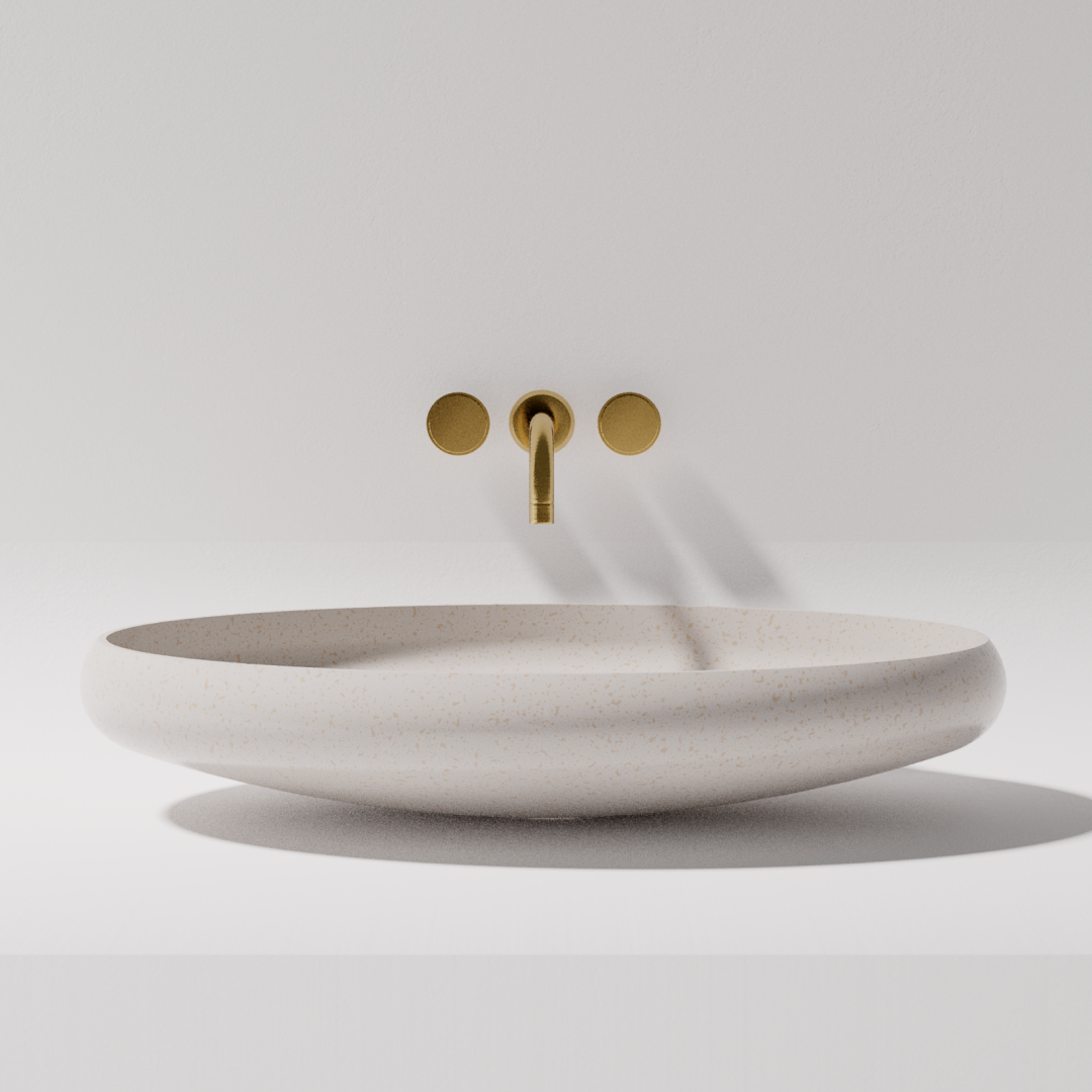 Pietra Bianca Piero Above Counter Basin - White Matte - PB3013-WM