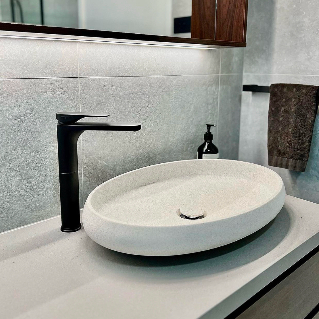 Pietra Bianca Piero Above Counter Basin - White Matte - PB3013-WM