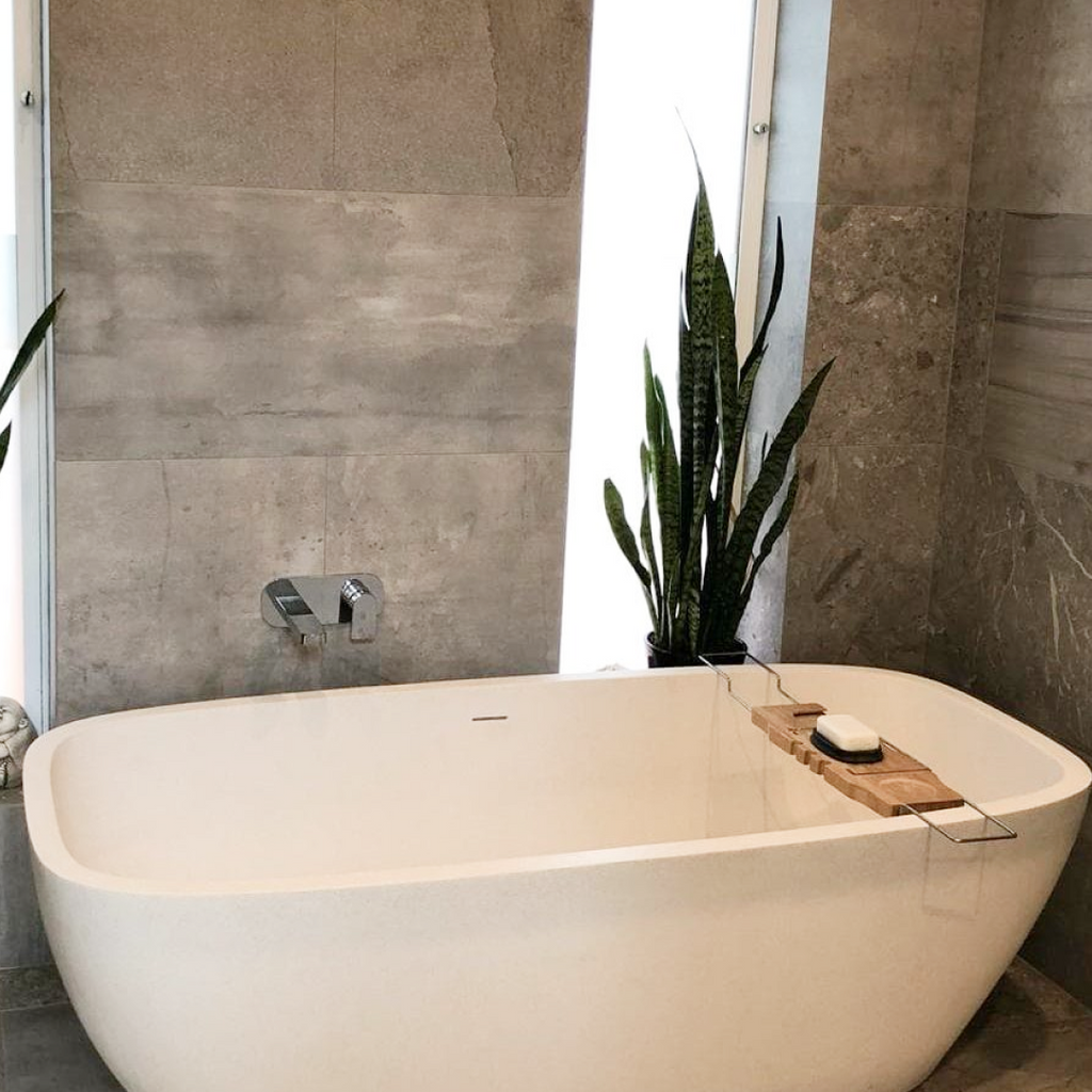 Pietra Bianca Chelsea 1700mm Freestanding Bath - Charcoal - PB4099-17-C