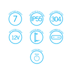 Thermorail 12V Round 900 Vertical Single Heated Towel Rail - VS900HBB Brushed Brass