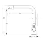 Puretec Tripla Elite 20 3-Way Mixer - Brushed Gold - ELITE-20BG