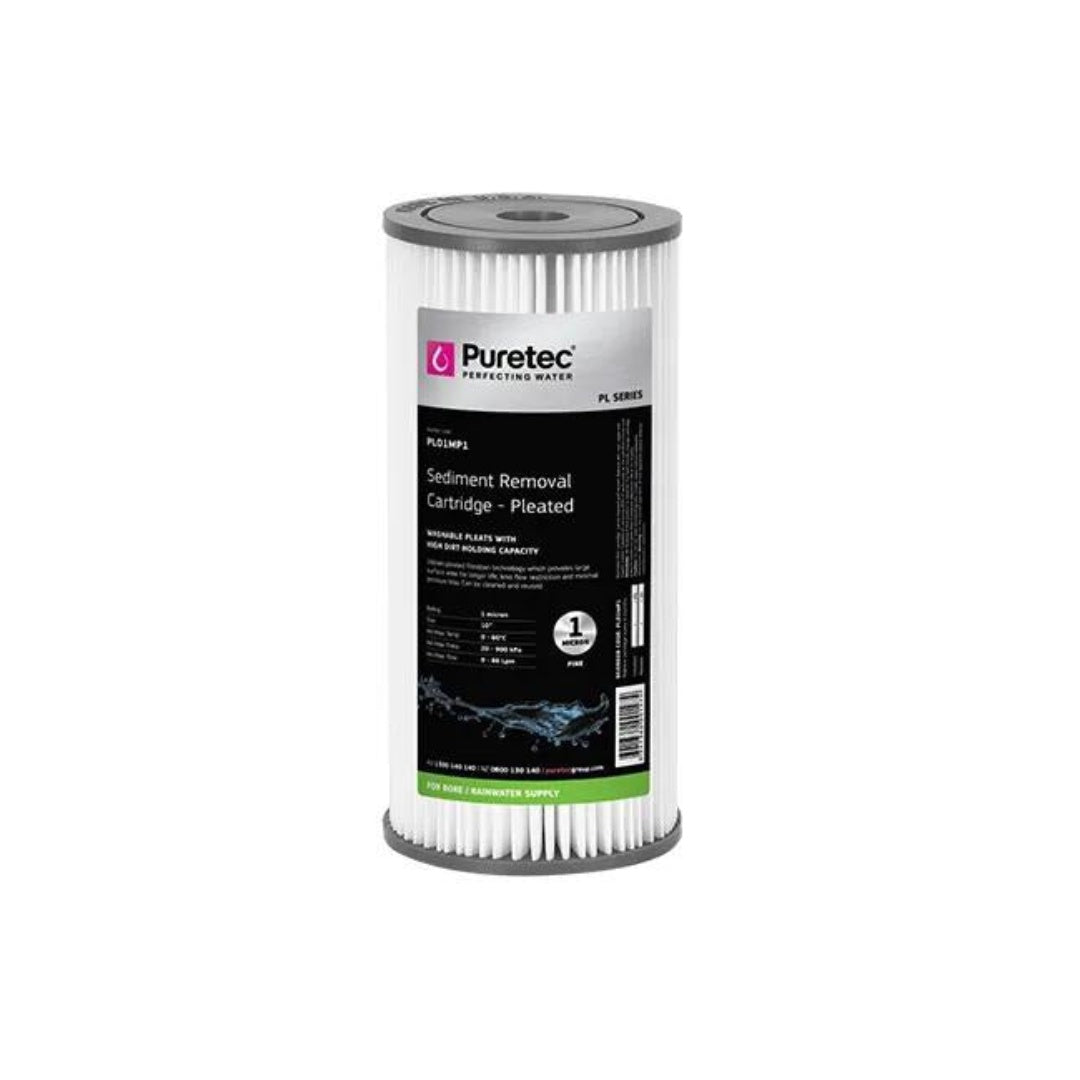 Puretec Genuine PL01MP1 Pleated Sediment Cartridge - 1 Micron