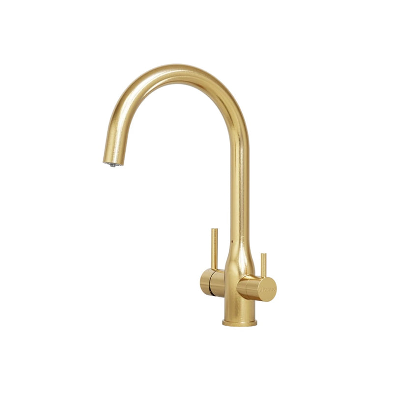 Puretec Tripla Elite 10 3-Way Mixer - Brushed Gold