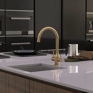 Puretec Z1 Tripla Elite 10 3-Way Mixer Tap With Water Filter Kit - Brushed Gold - Z1-E10-BG