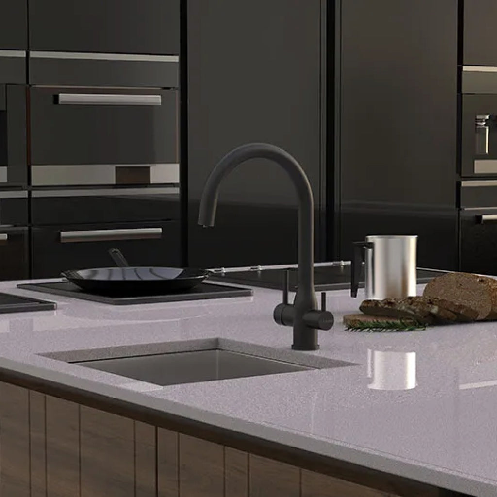 Puretec Z1 Tripla Elite 10 3-Way Mixer Tap With Water Filter Kit - Matte Black - Z1-E10-MB