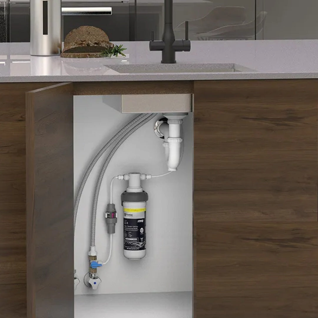 Puretec Z1 Tripla Elite 10 3-Way Mixer Tap With Water Filter Kit - Matte Black - Z1-E10-MB