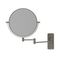 Thermogroup 1 & 5x Magnification Brushed Nickel Wall Mounted Shaving Mirror, 200mm Diameter - R16SMBN