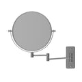 Thermogroup 1 & 8x Magnification Chrome Wall Mounted Shaving Mirror, 200mm Diameter - R18SM