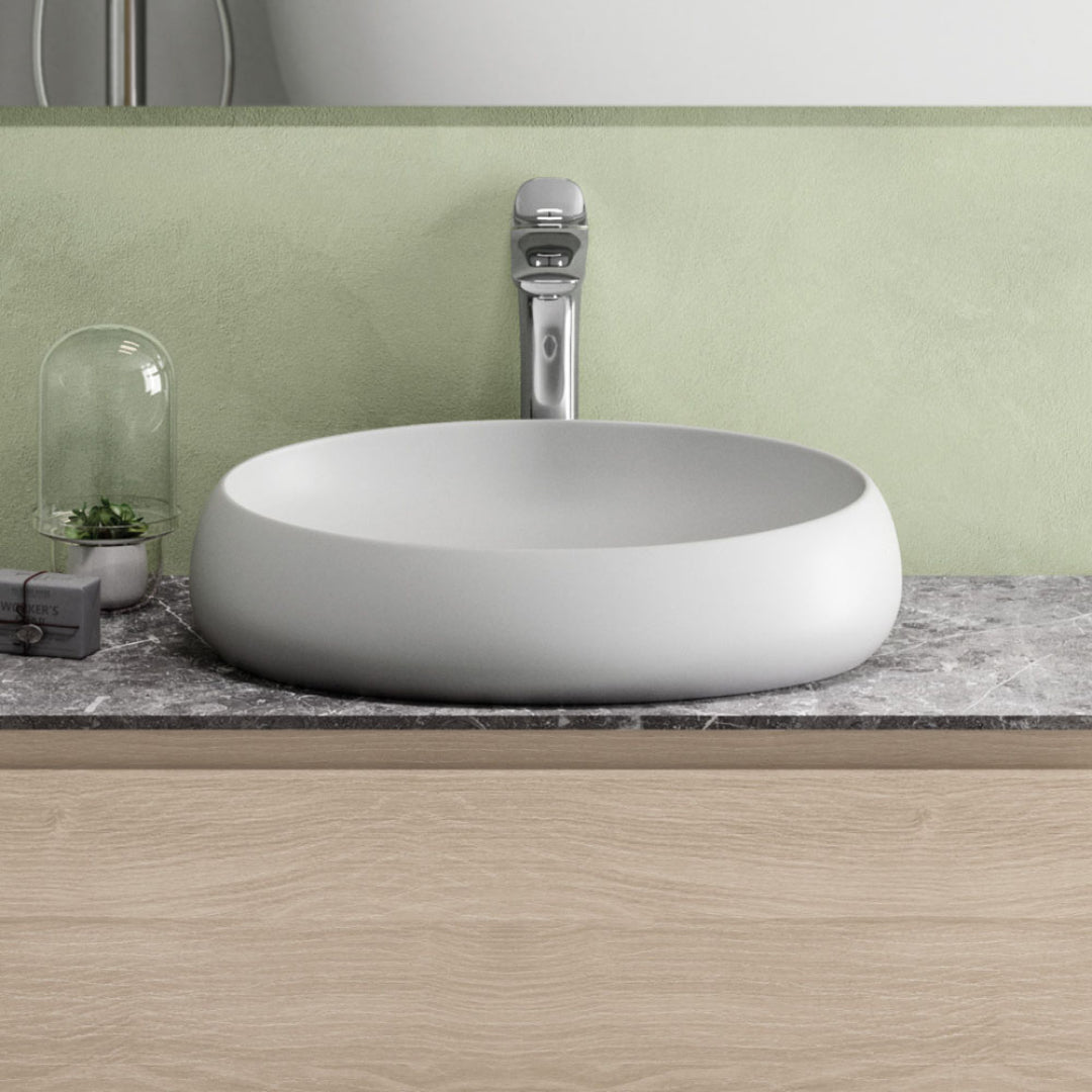 Fienza Rak Cloud Above Counter Basin - Matte White - 6000500A