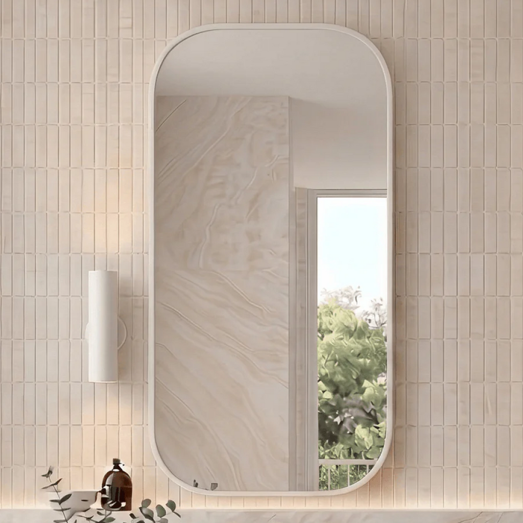 Cassa Design Rec Framed Shaving Cabinet - Matte White REC9045F-MW