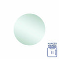 Thermogroup Rio Polished Edge Round Mirror - 500mmØ with Hangers - RR5050HN