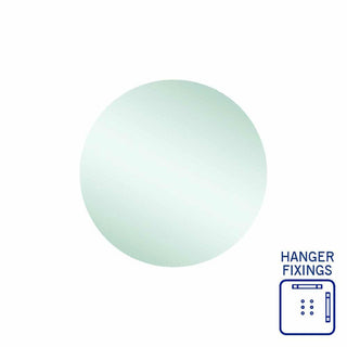 Thermogroup Rio Polished Edge Round Mirror - 500mmØ with Hangers - RR5050HN