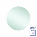 Thermogroup Rio Polished Edge Round Mirror - 600mmØ with Hangers - RR6060HN