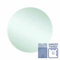 Thermogroup Rio Polished Edge Round Mirror - 900mmØ with Hangers - RR9090HN