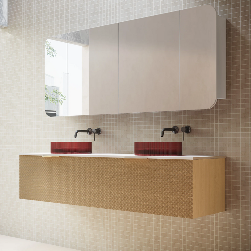 Cassa Design Rec 1800 x 750 Shaving Cabinet - Matte White Interior