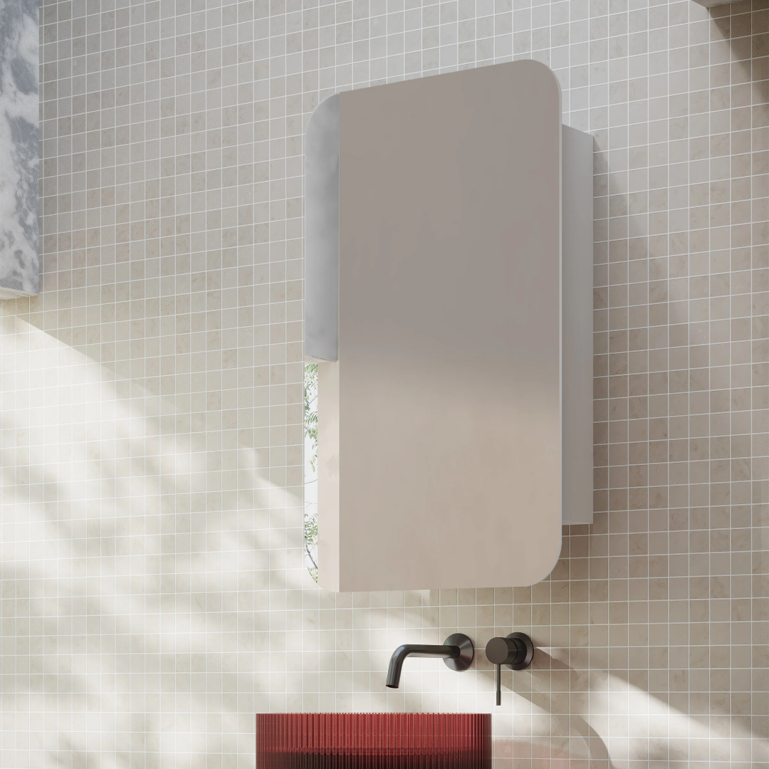 Cassa Design Rec 600 x 1000 Shaving Cabinet - Matte White Interior - REC10060MW