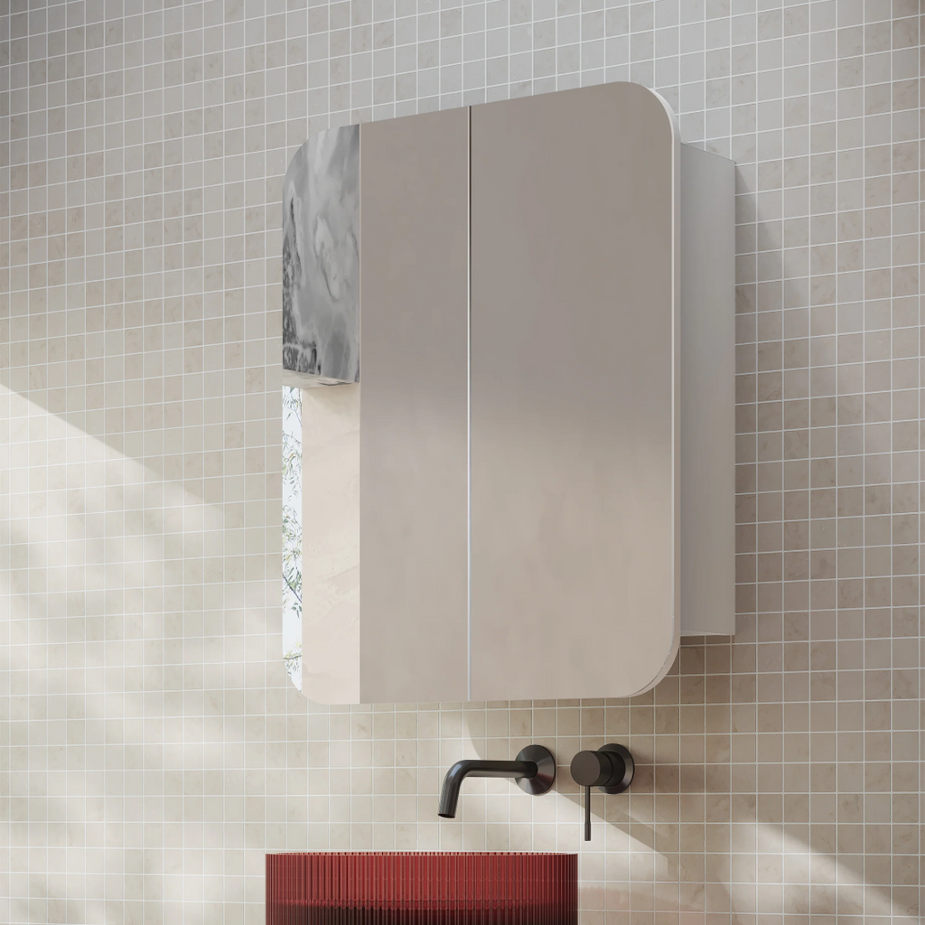 Cassa Design Rec 600 x 750 Shaving Cabinet - Matte White Interior - REC6075MW