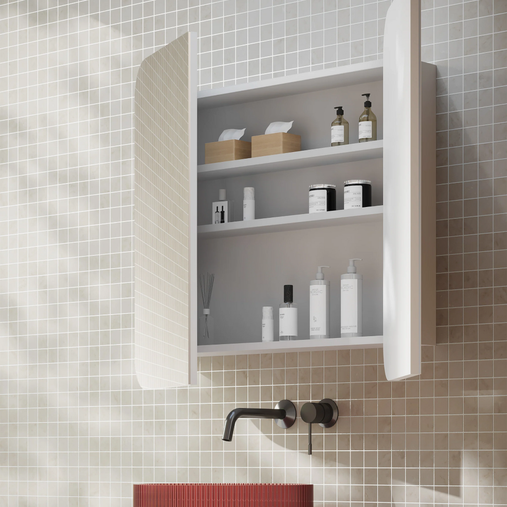 Cassa Design Rec 750 x 750 Shaving Cabinet - Matte White Interior - REC7575MW
