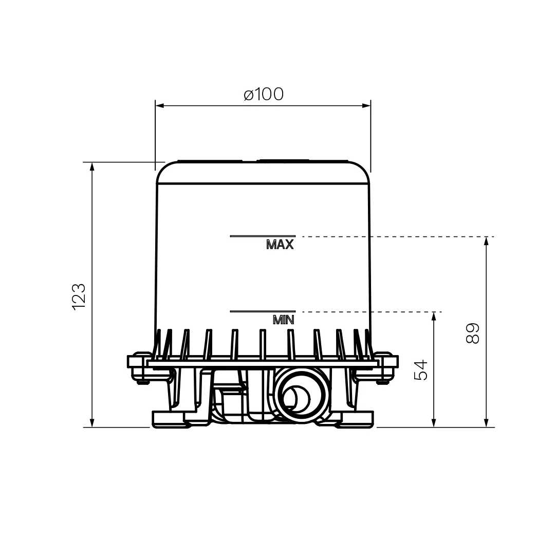 Parisi Recessed Body for Bath Riser with Diverter Mixer (2-way) - X2.08F-D2