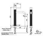 Greens Reflect Tower Basin Mixer - Brushed Nickel - 21302561