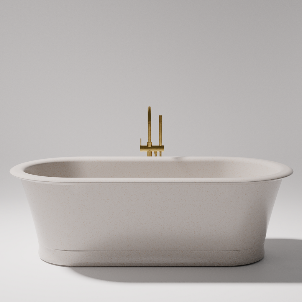 Pietra Bianca Rome 1800mm Freestanding Bath - Black - PBS1015-Black
