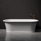 Pietra Bianca Rome 1800mm Freestanding Bath - Black - PBS1015-Black
