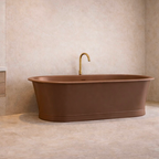 Pietra Bianca Rome 1800mm Freestanding Bath - Black - PBS1015-Black