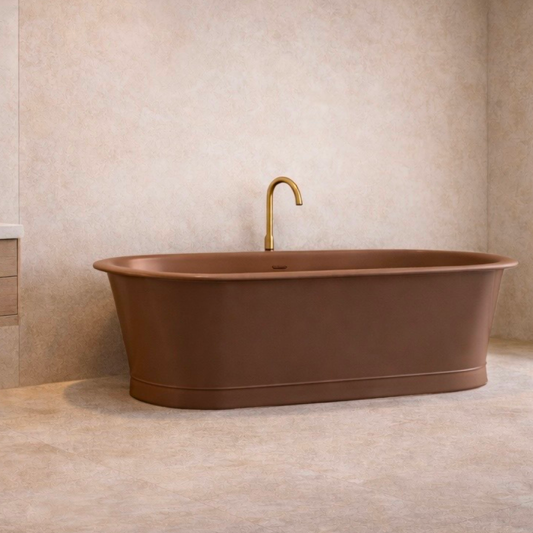 Pietra Bianca Rome 1800mm Freestanding Bath - Charcoal - PBS1015-C