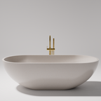 Pietra Bianca Ryese 1600mm Freestanding Bath - Black - PB4100-16-Black