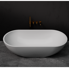 Pietra Bianca Ryese 1600mm Freestanding Bath - Black - PB4100-16-Black