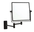 Thermogroup 1 & 5x Magnification Matt Black Wall Mounted Shaving Mirror, 200 x 200mm - S15SMB