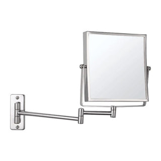 Thermogroup 1 & 5x Magnification Chrome Wall Mounted Shaving Mirror, 200 x 200mm - S15SM