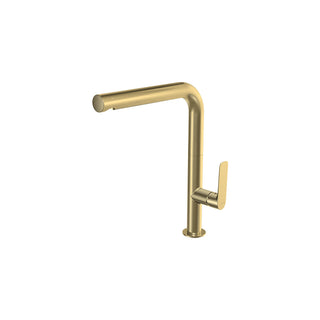 Parisi Slim 30 Kitchen Mixer with Straight Spout - Brushed Brass