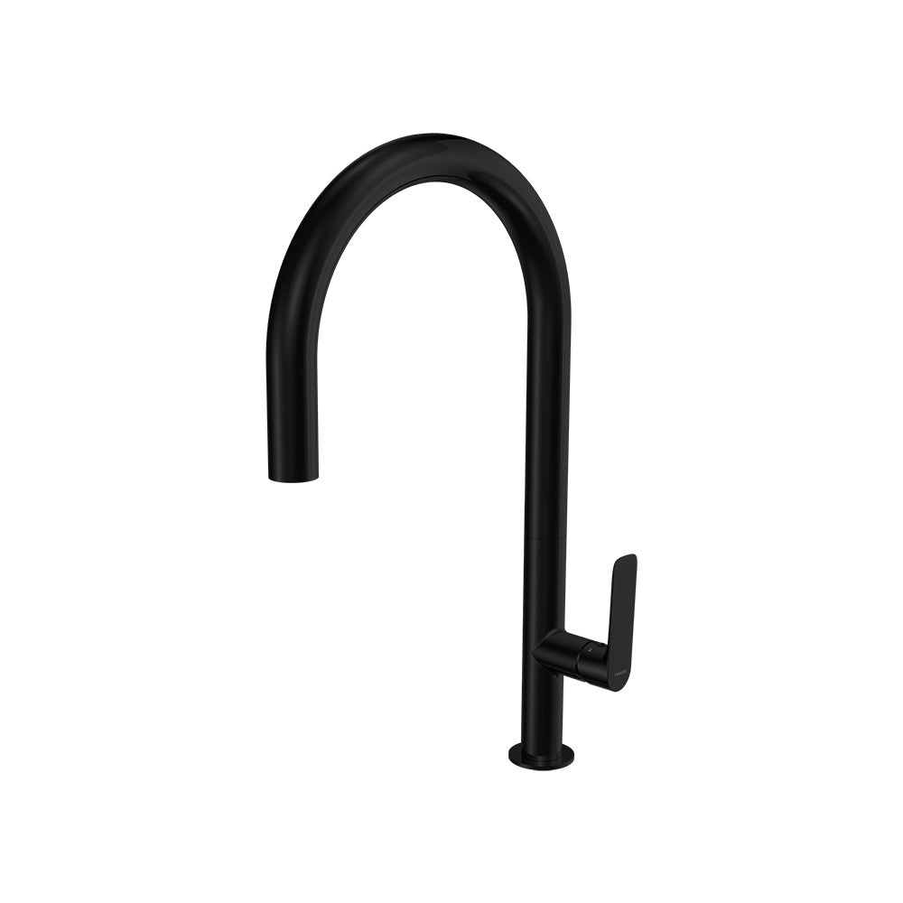 Parisi Slim 30 Kitchen Mixer with Round Spout - Matt Black