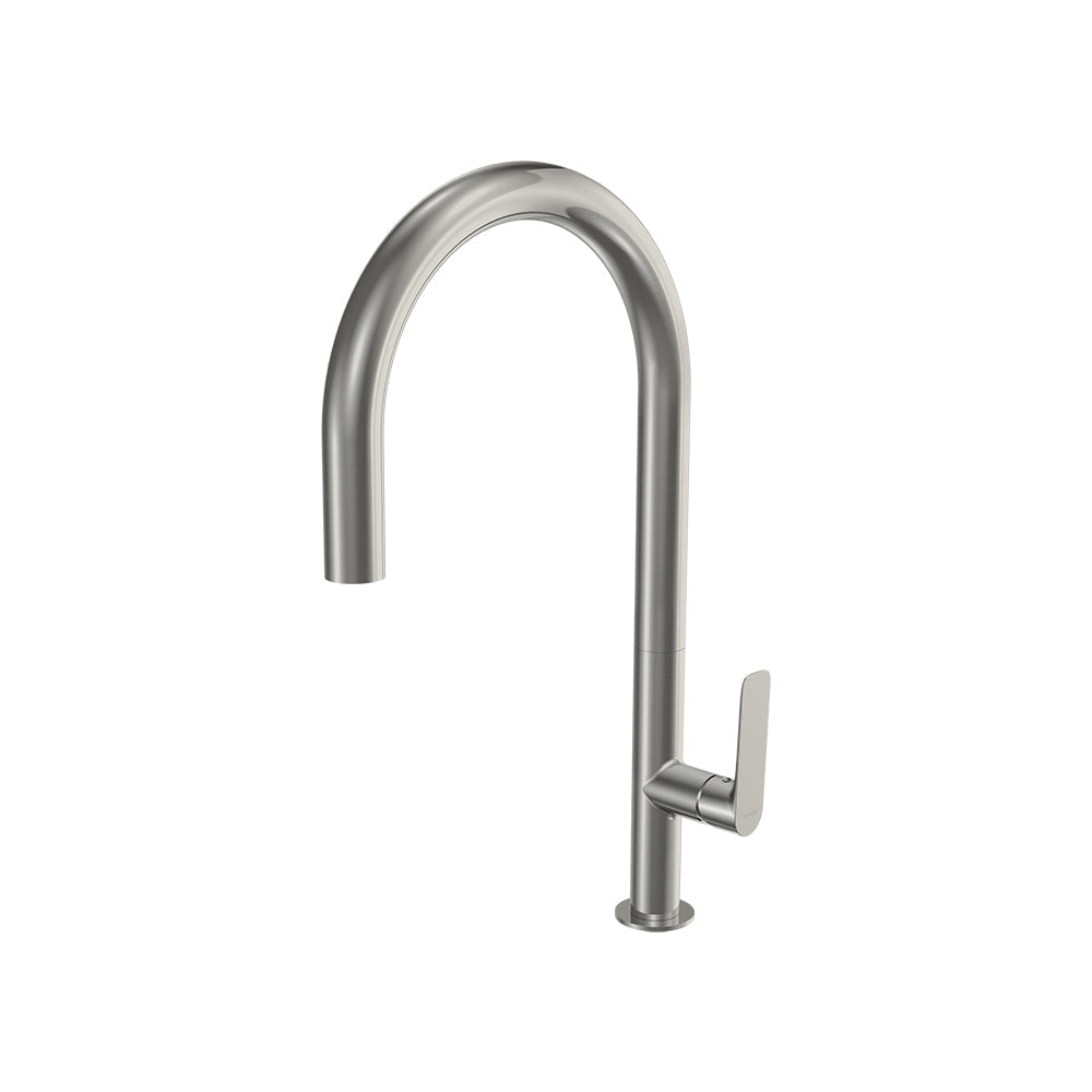 Parisi Slim 30 Kitchen Mixer with Round Spout - Brushed Nickel