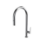 Parisi Slim 30 Kitchen Mixer with Round Spout and Pull Out Spray - Chrome