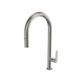 Parisi Slim 30 Kitchen Mixer with Round Spout and Pull Out Spray - Brushed Nickel