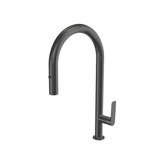 Parisi Slim 30 Kitchen Mixer with Round Spout and Pull Out Spray - Fucile