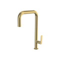 Parisi Slim 30 Kitchen Mixer with Square Spout - Brushed Brass