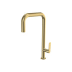 Parisi Slim 30 Kitchen Mixer with Square Spout - Brushed Brass