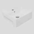 Argent Evo Neu 410 Semi-Recessed Basin - 1 Tap Hole Gloss White - S4041