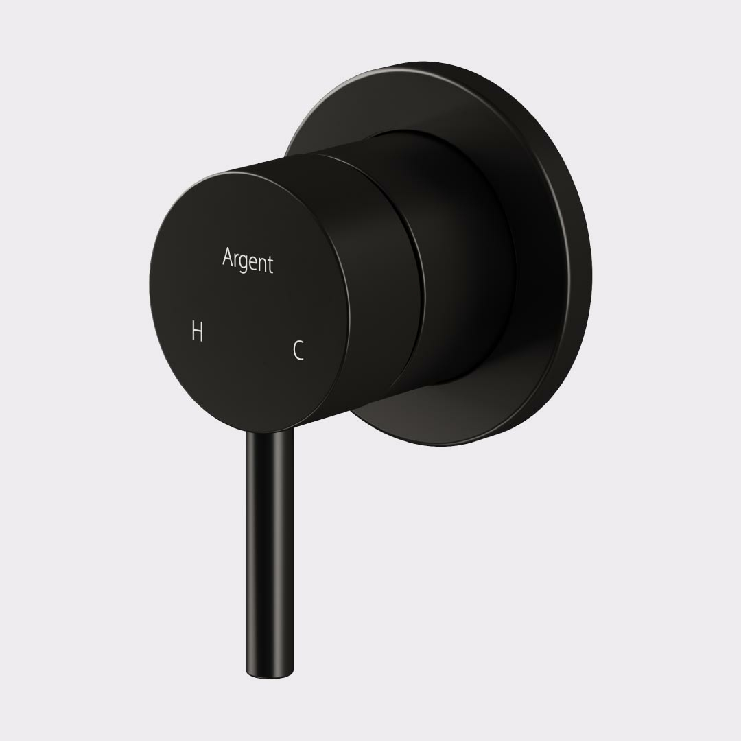 Argent Grace 2.0 Shower Mixer Set (Includes In-Wall Body) - LF Matte Black - S566395B + M186700
