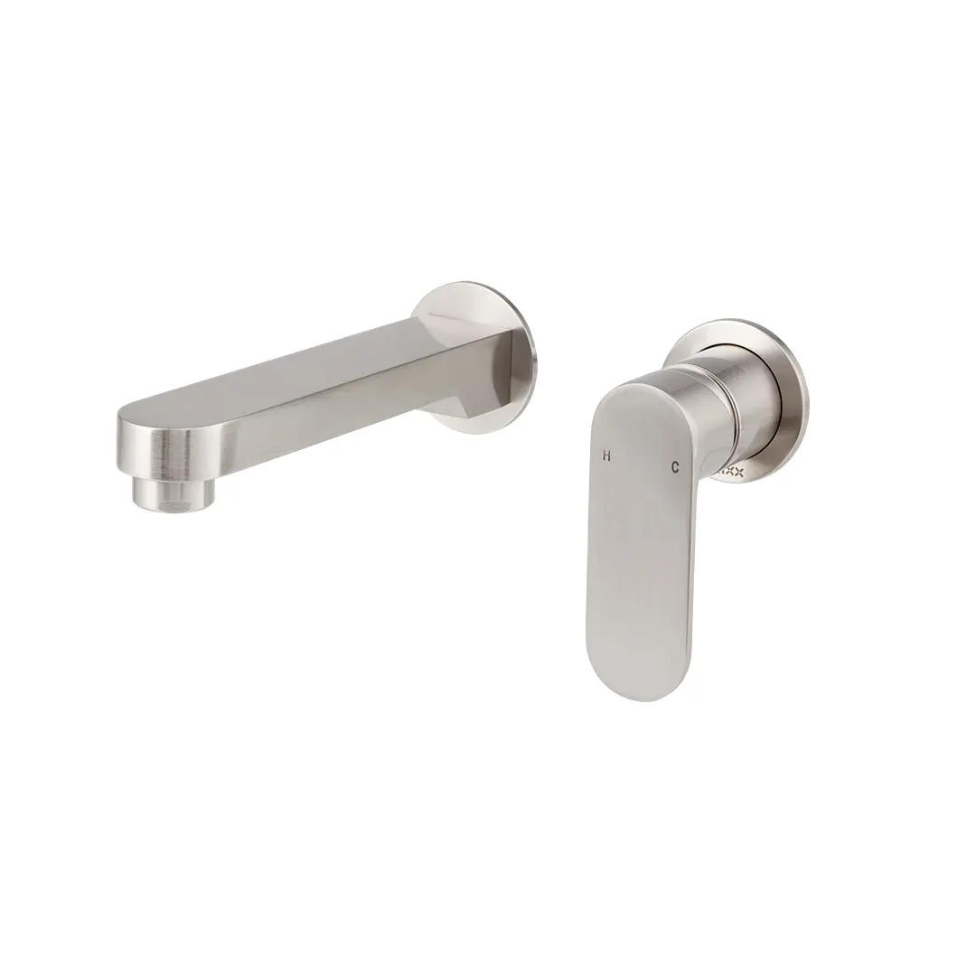 Mixx Saffron Dual Wall Plate Mixer Brushed Nickel - LF Includes Body - 11SL955BLEF