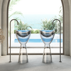 Cassa Wow Translucency Pedestal Basin - Crystal Clear - SB4590CC