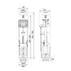 Studio Bagno Oli Altas Close Coupled Outlet Valve - SB501122