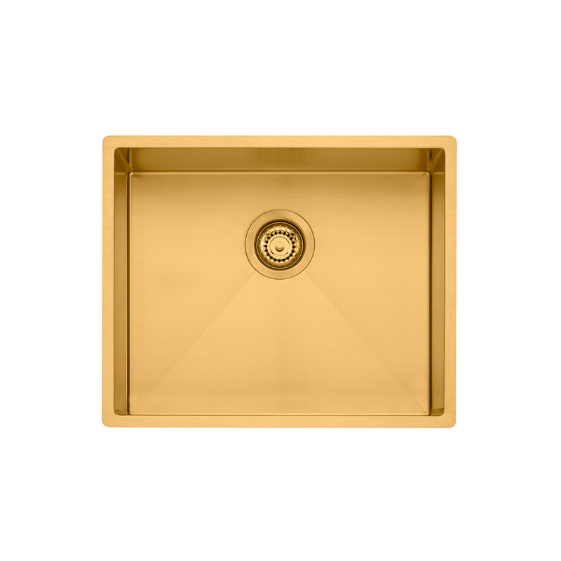 Oliveri Spectra Single Bowl Sink - Brushed Gold