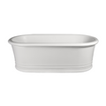 Dadoquartz Victoria 1795 Freestanding Wide-Edge Bath (No Overflow) - Matte White - SBM007-M
