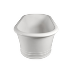 Dadoquartz Victoria 1795 Freestanding Wide-Edge Bath (No Overflow) - Matte White - SBM007-M