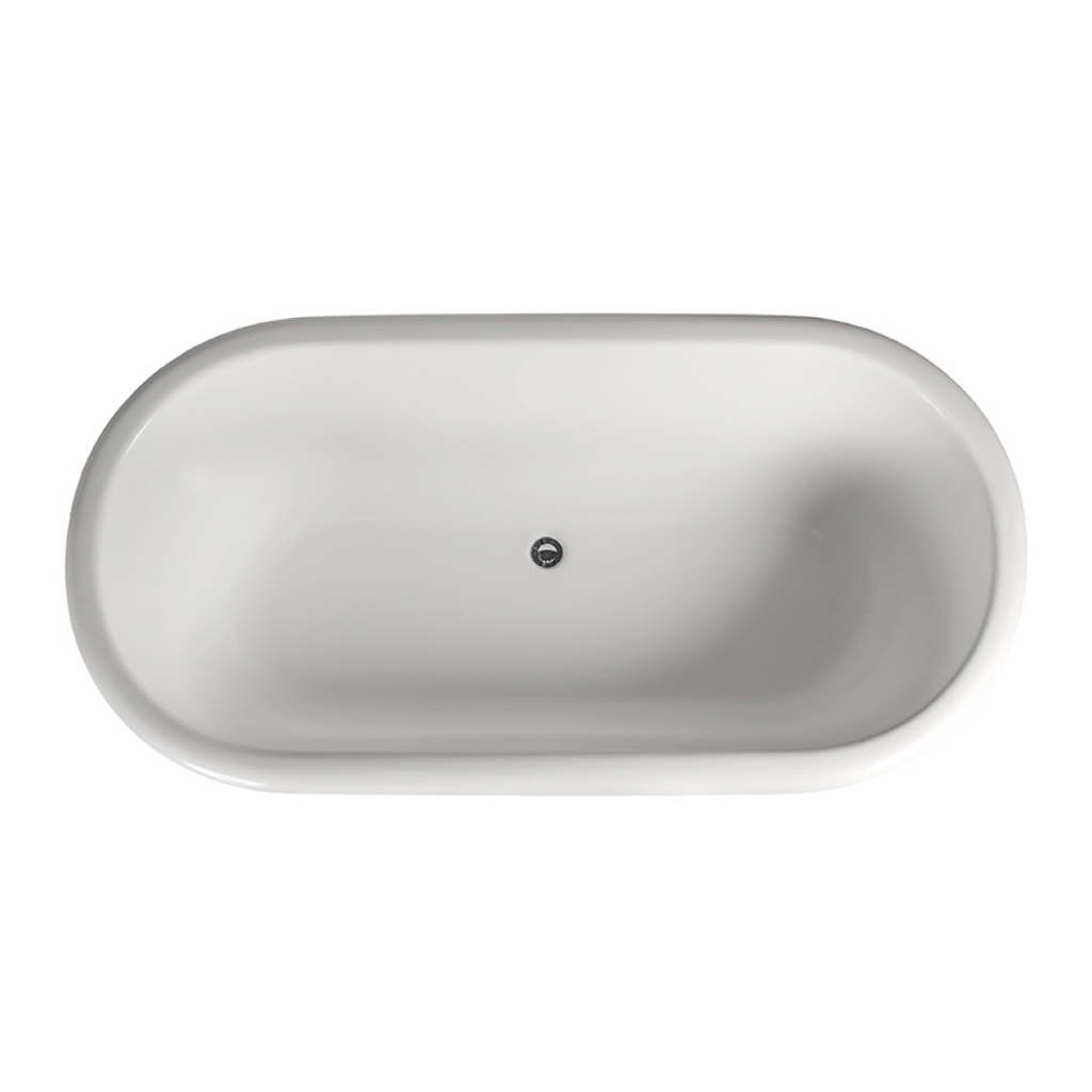 Dadoquartz Victoria 1795 Freestanding Wide-Edge Bath (No Overflow) - Matte White - SBM007-M
