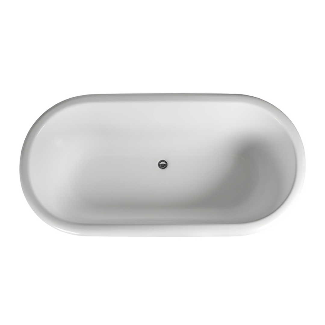 Dadoquartz Victoria 1795 Freestanding Wide-Edge Bath (No Overflow) - Matte White - SBM007-M